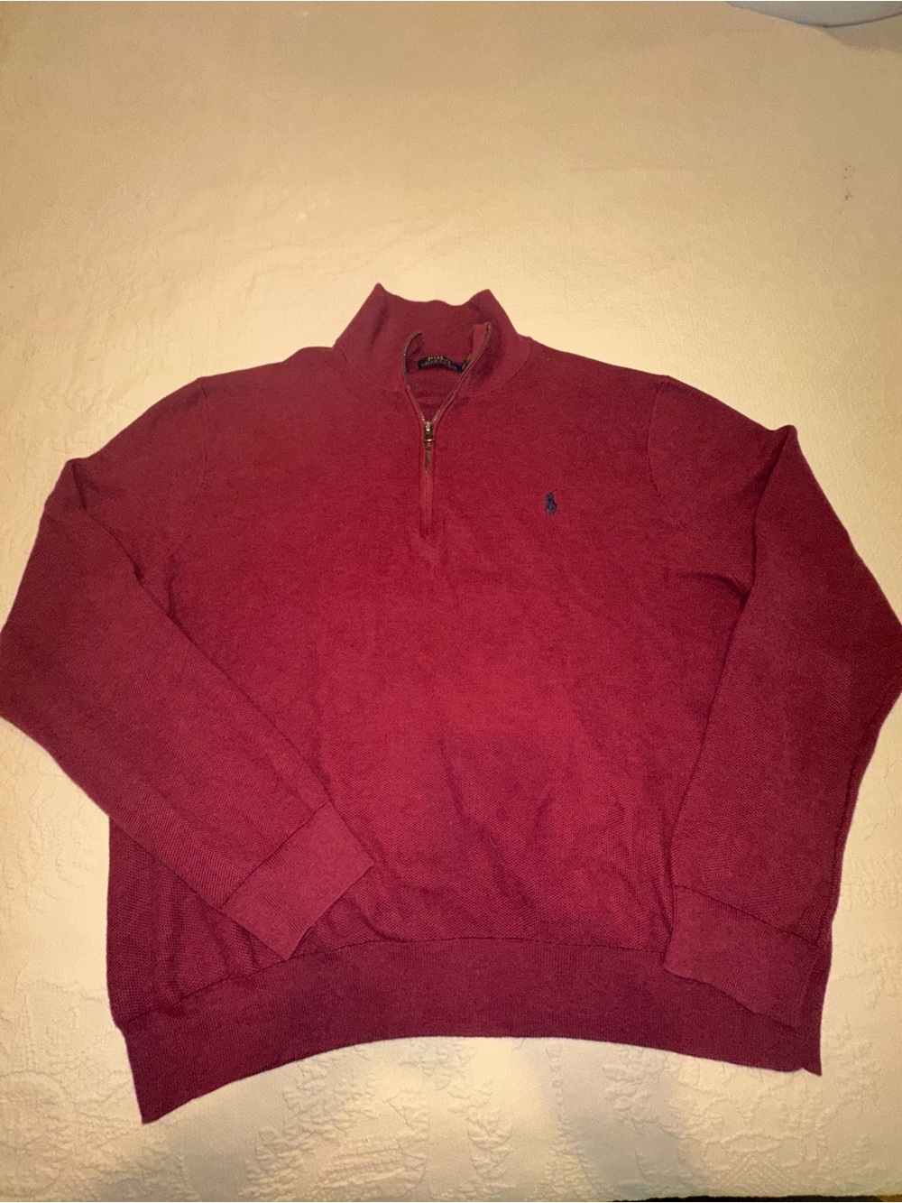 Polo Ralph Lauren 1/4 Zip Burgundy XXL